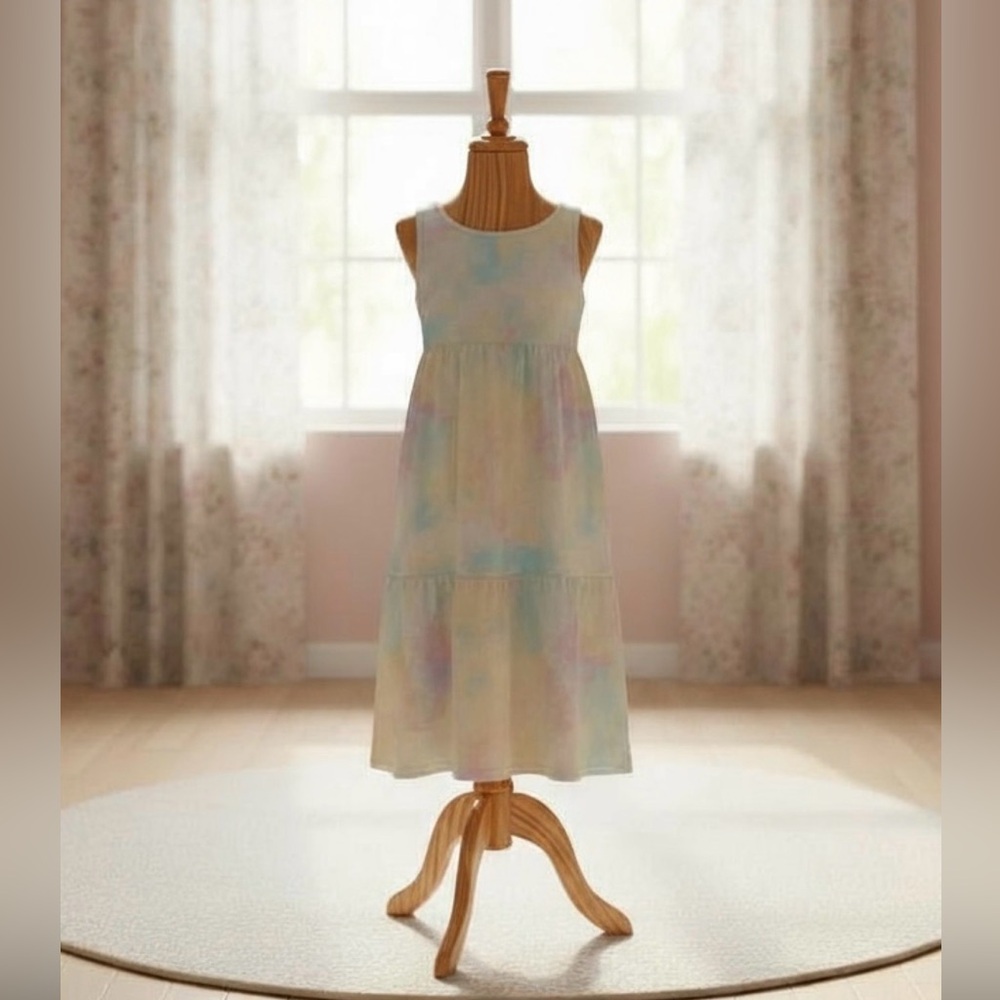 Girls Tiered Midi Tank Dress (NWT) Size: XS (4-5)